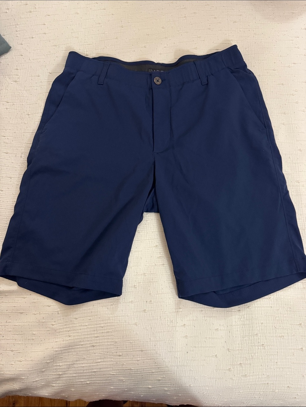 Under Armour Navy Performance Flat-Front Shorts